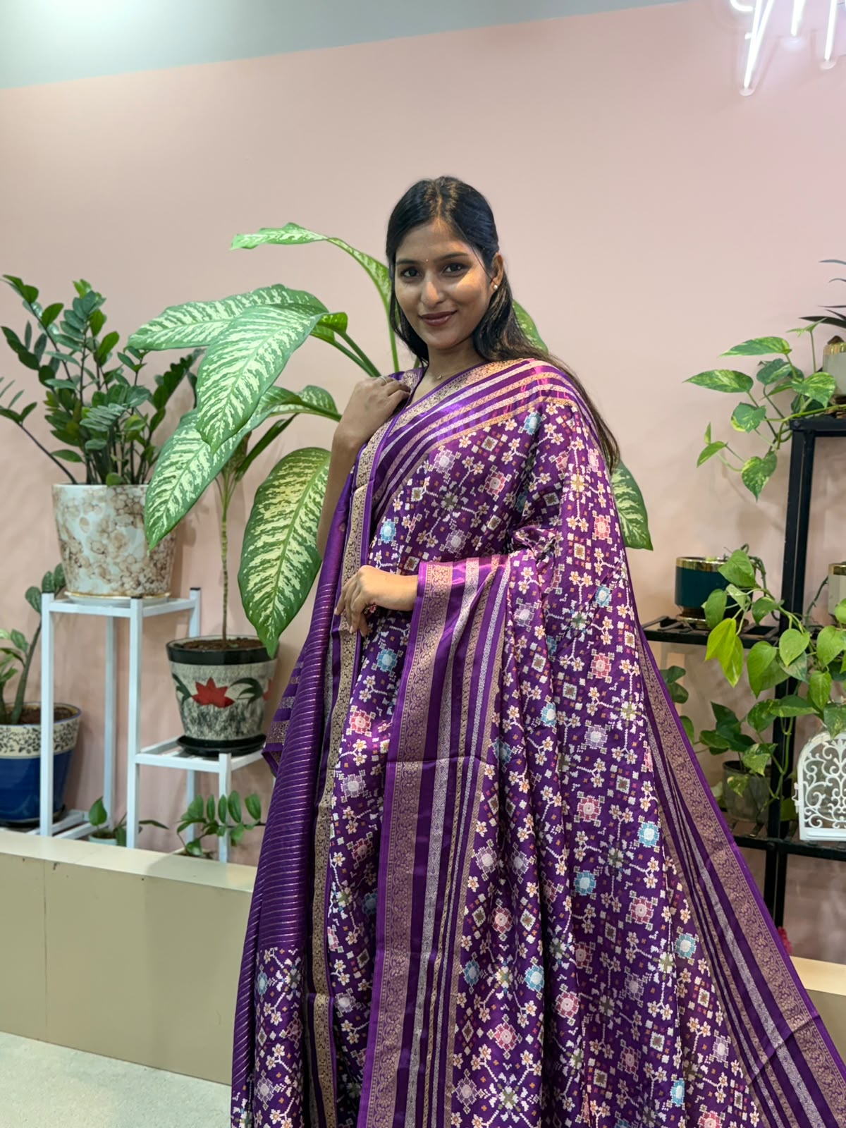 FANCY PATOLA PURPLE SAREE