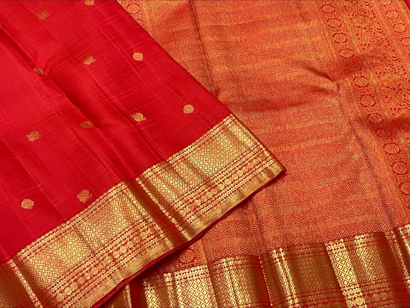 KANCHEEPURAM RED SILK SAREE