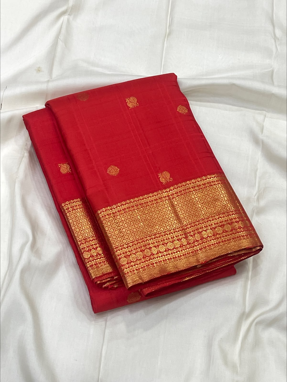 KANCHEEPURAM RED SILK SAREE