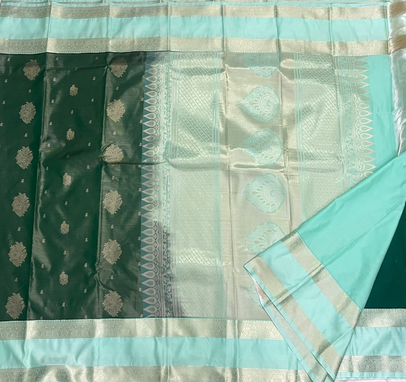 KANCHEEPURAM GREEN SILK SAREE