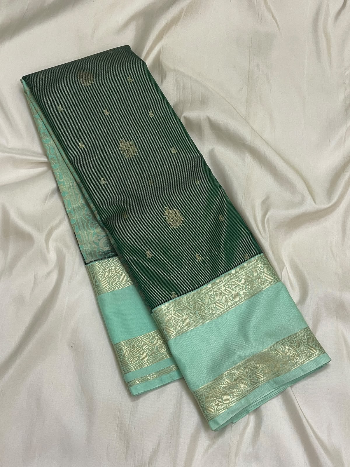 KANCHEEPURAM GREEN SILK SAREE