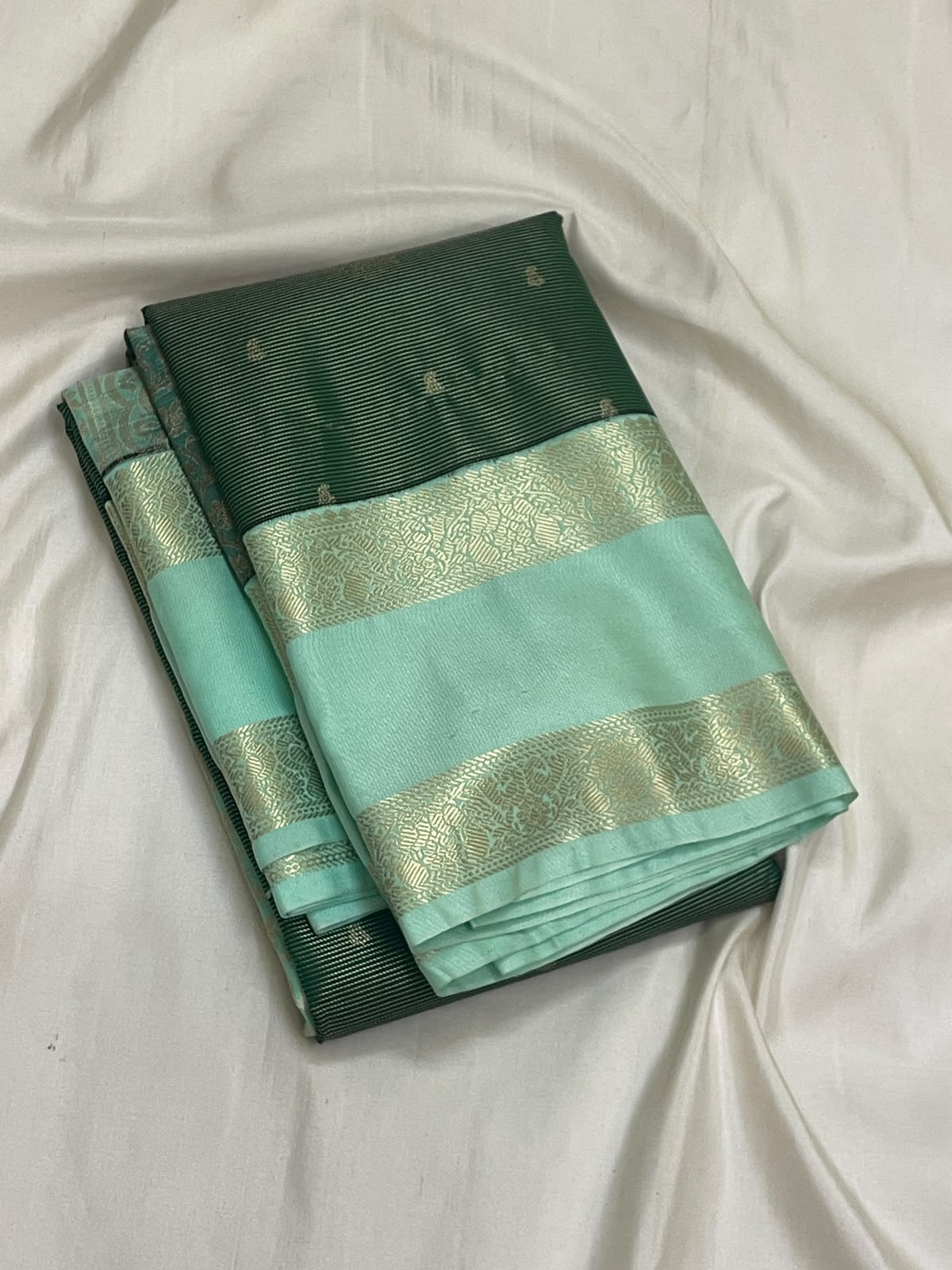 KANCHEEPURAM GREEN SILK SAREE