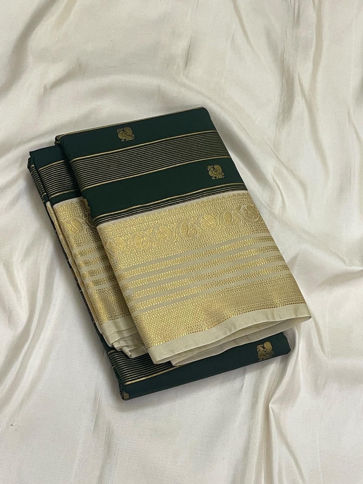 KANCHEEPURAM GREEN SILK SAREE