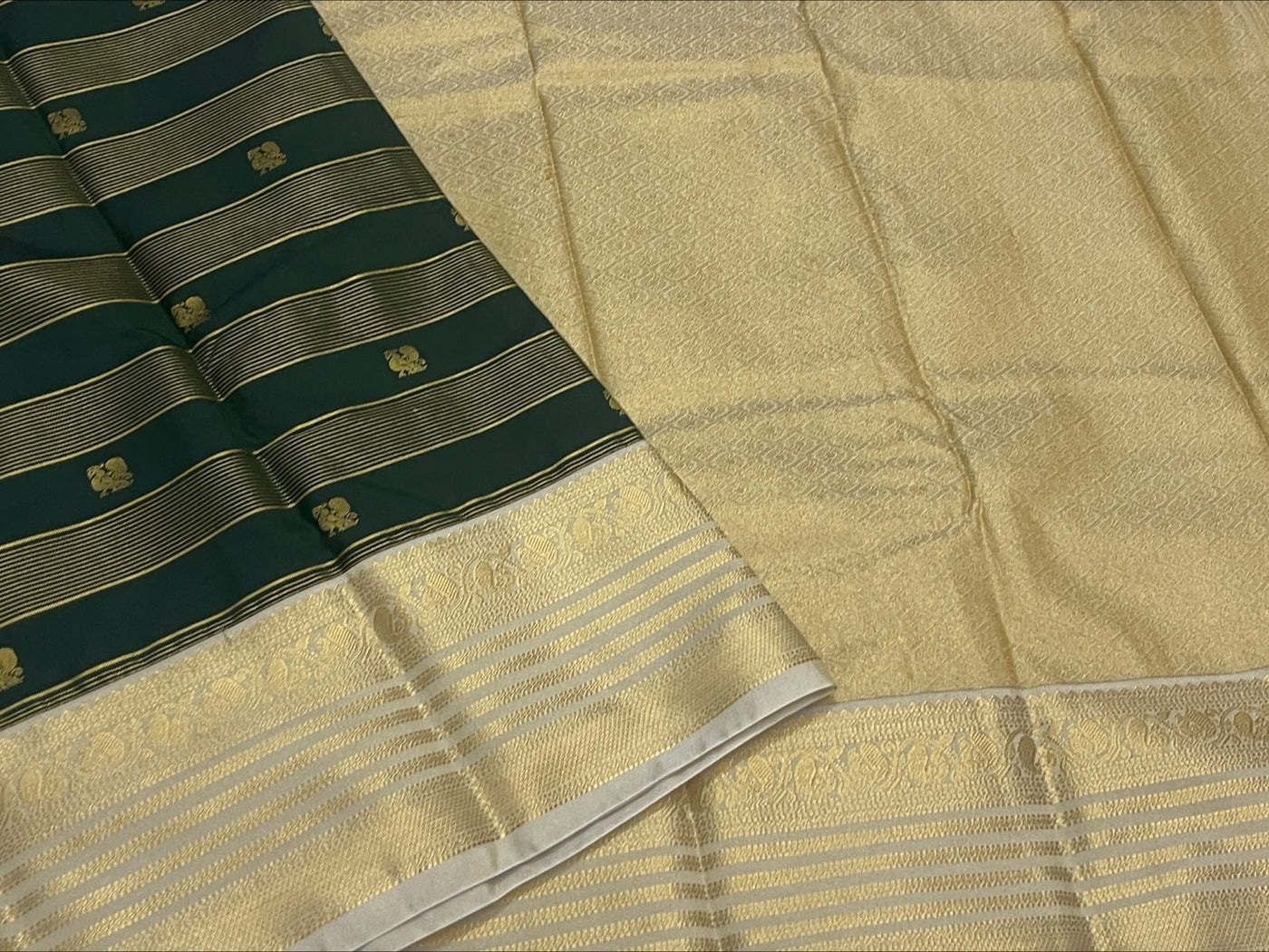 KANCHEEPURAM GREEN SILK SAREE