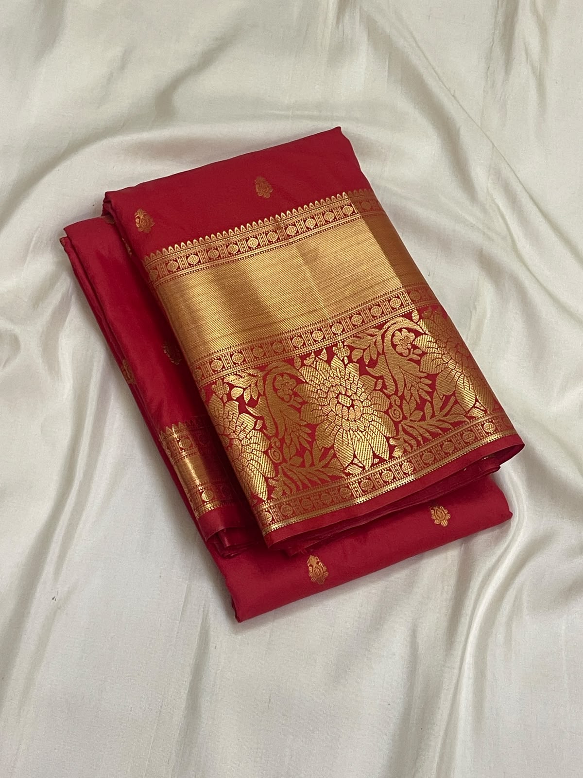 KANCHEEPURAM RED SILK SAREE