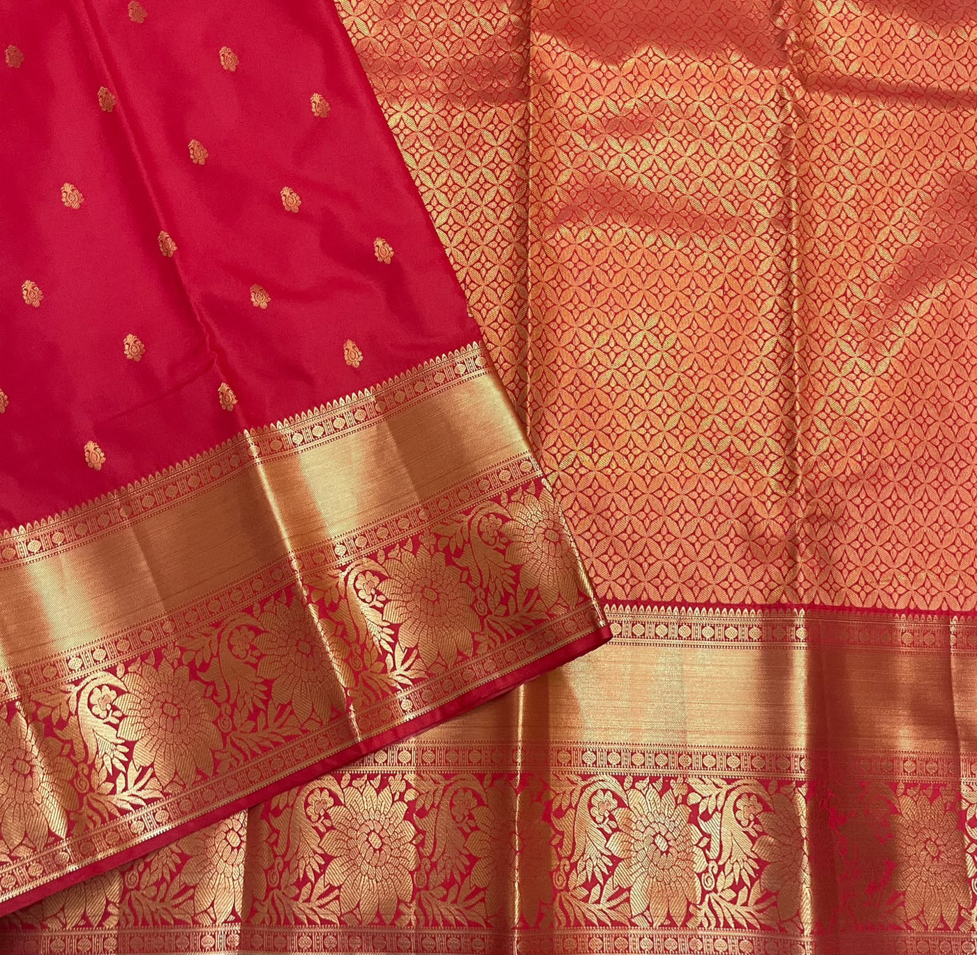 KANCHEEPURAM RED SILK SAREE