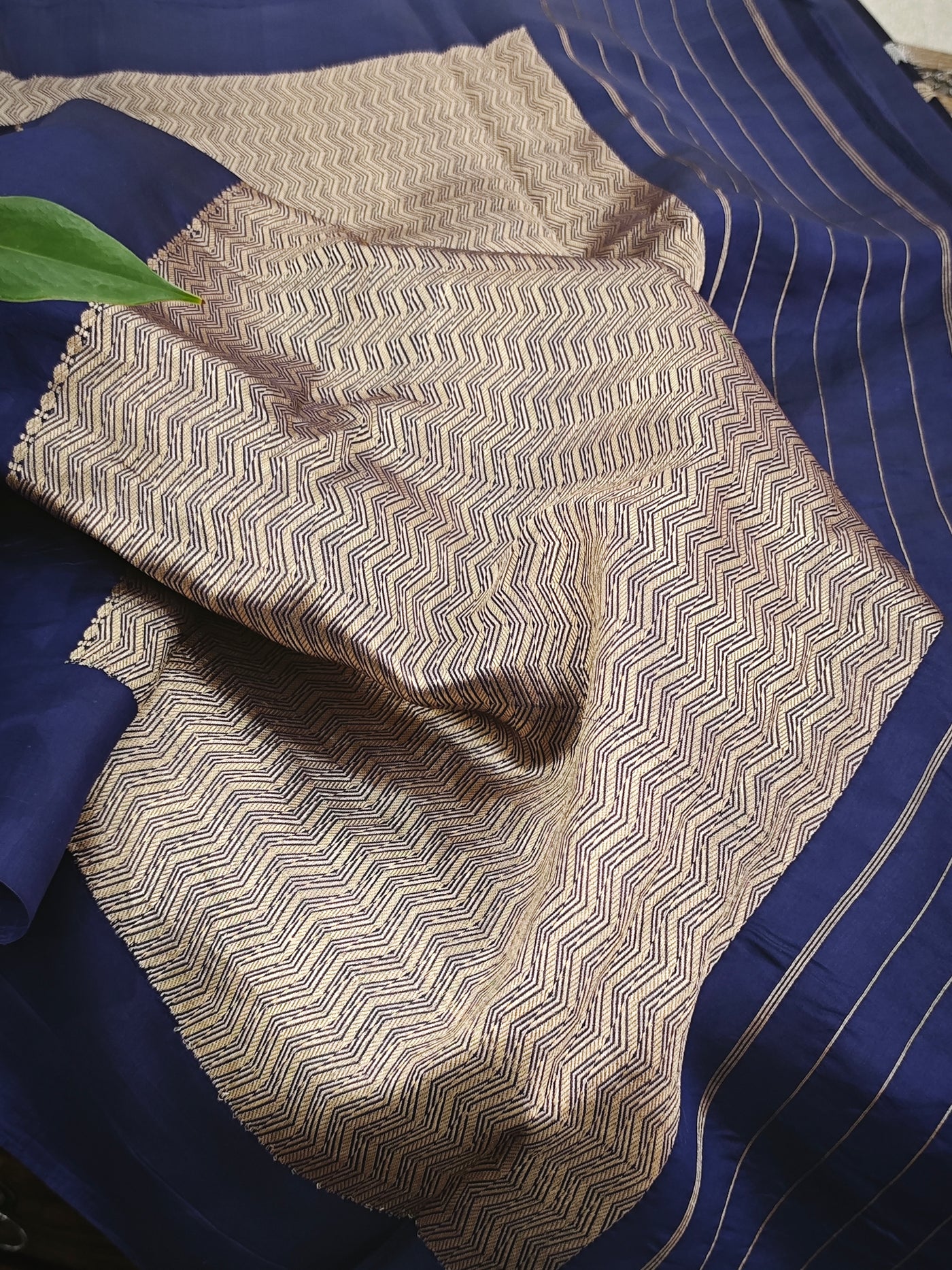 Blue Organza Saree