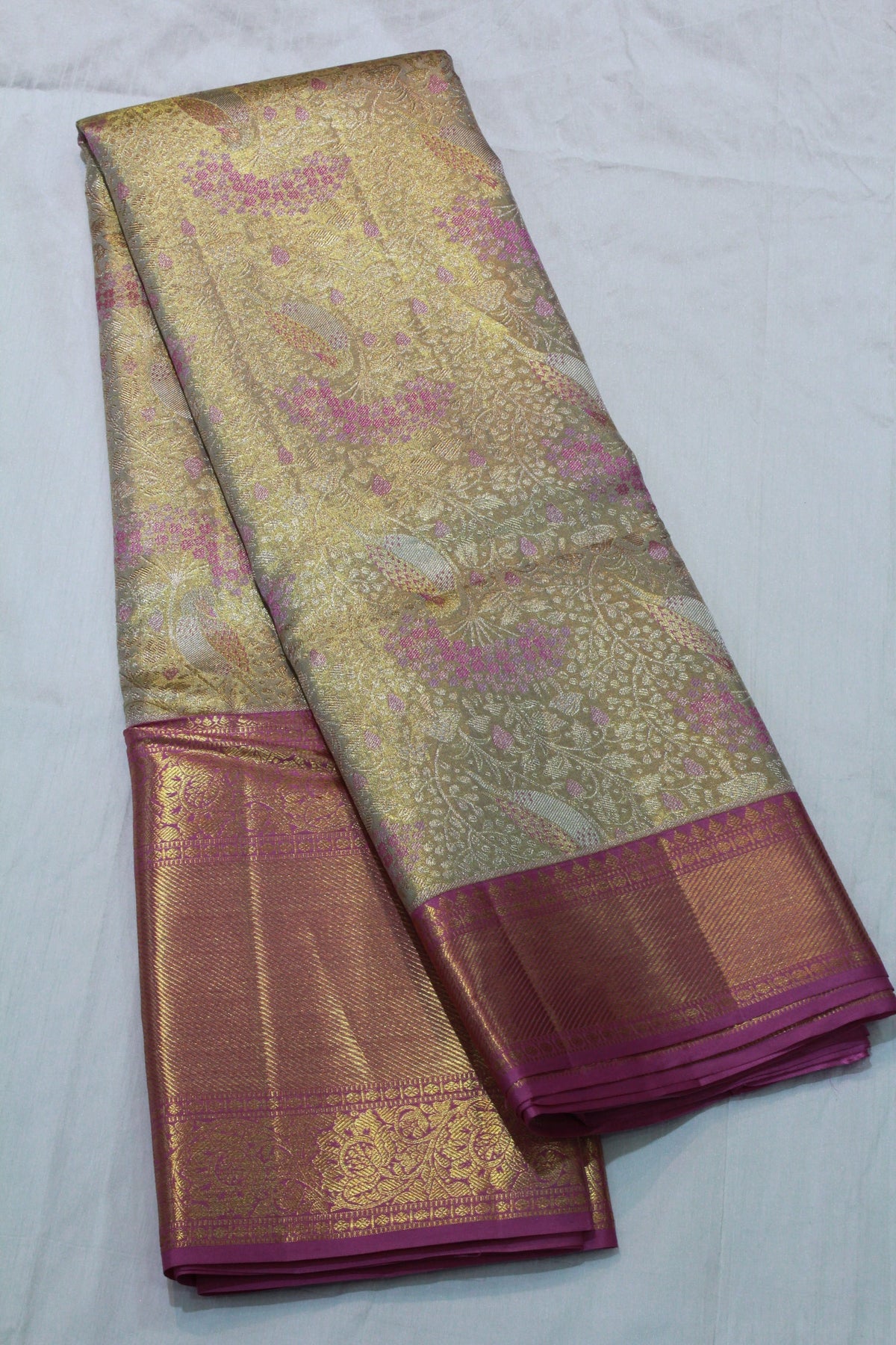 CREAM GOLD COLOR SAREE