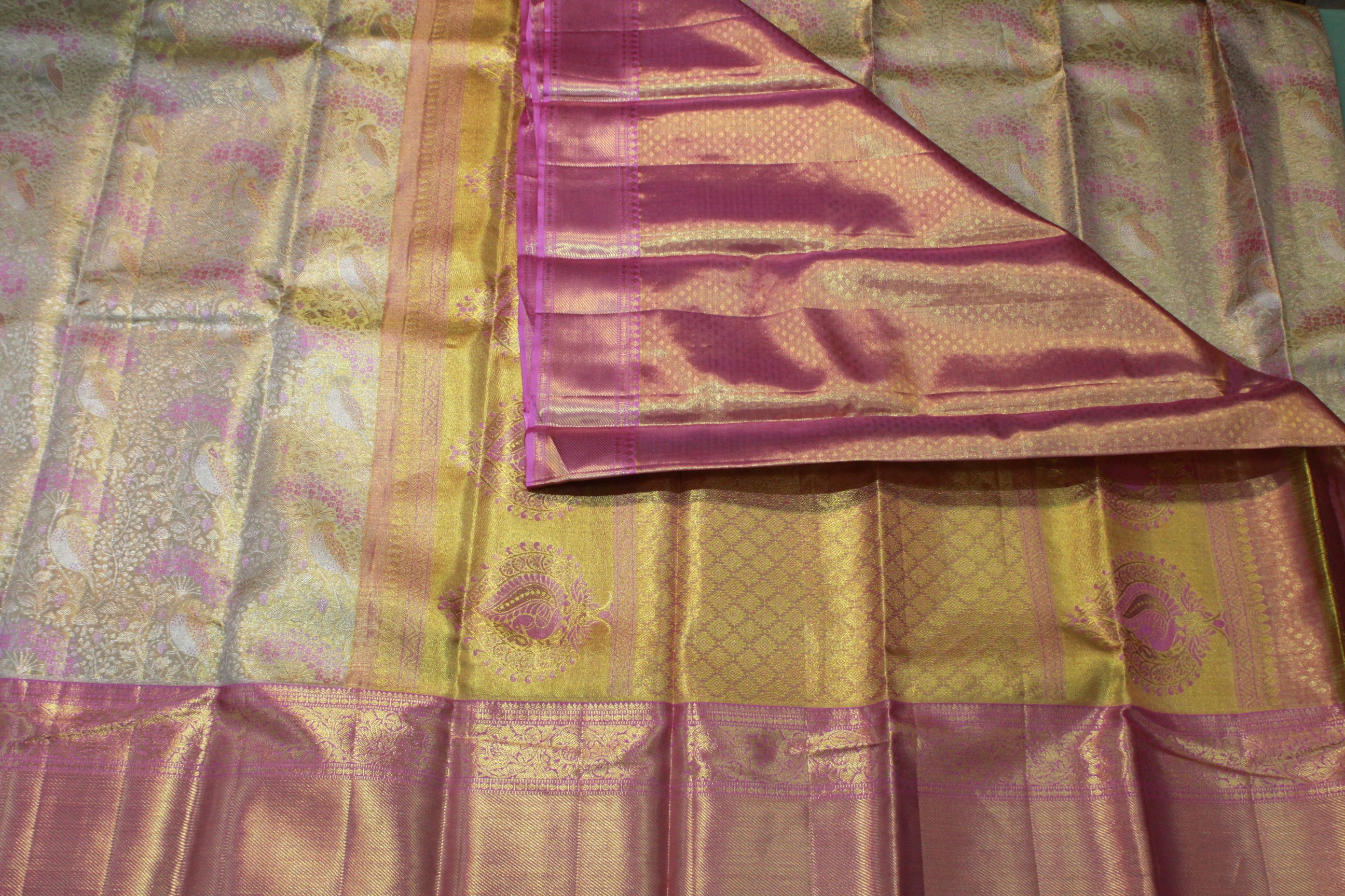 CREAM GOLD COLOR SAREE