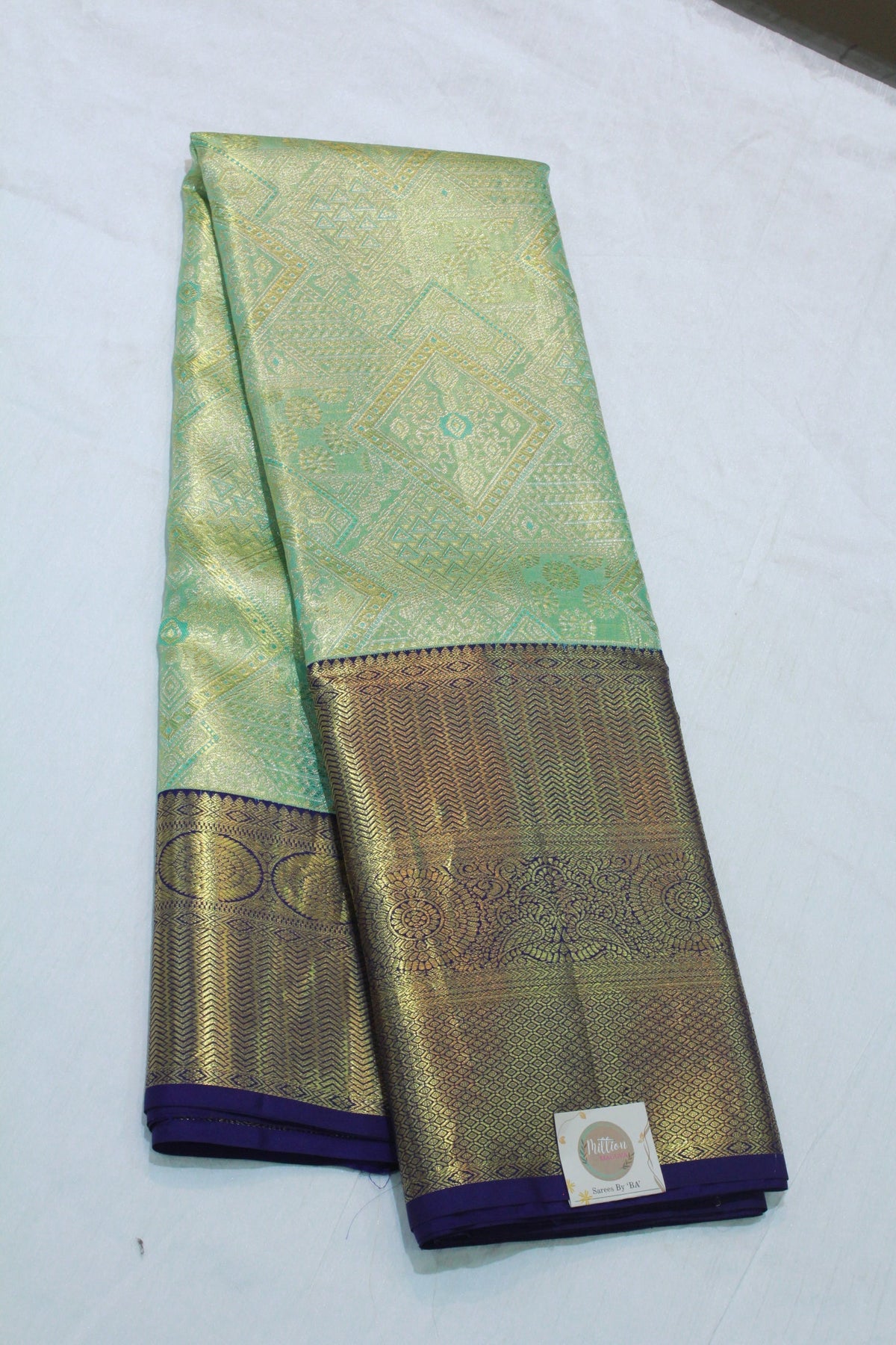 PISTA GREEN COLOUR SAREE