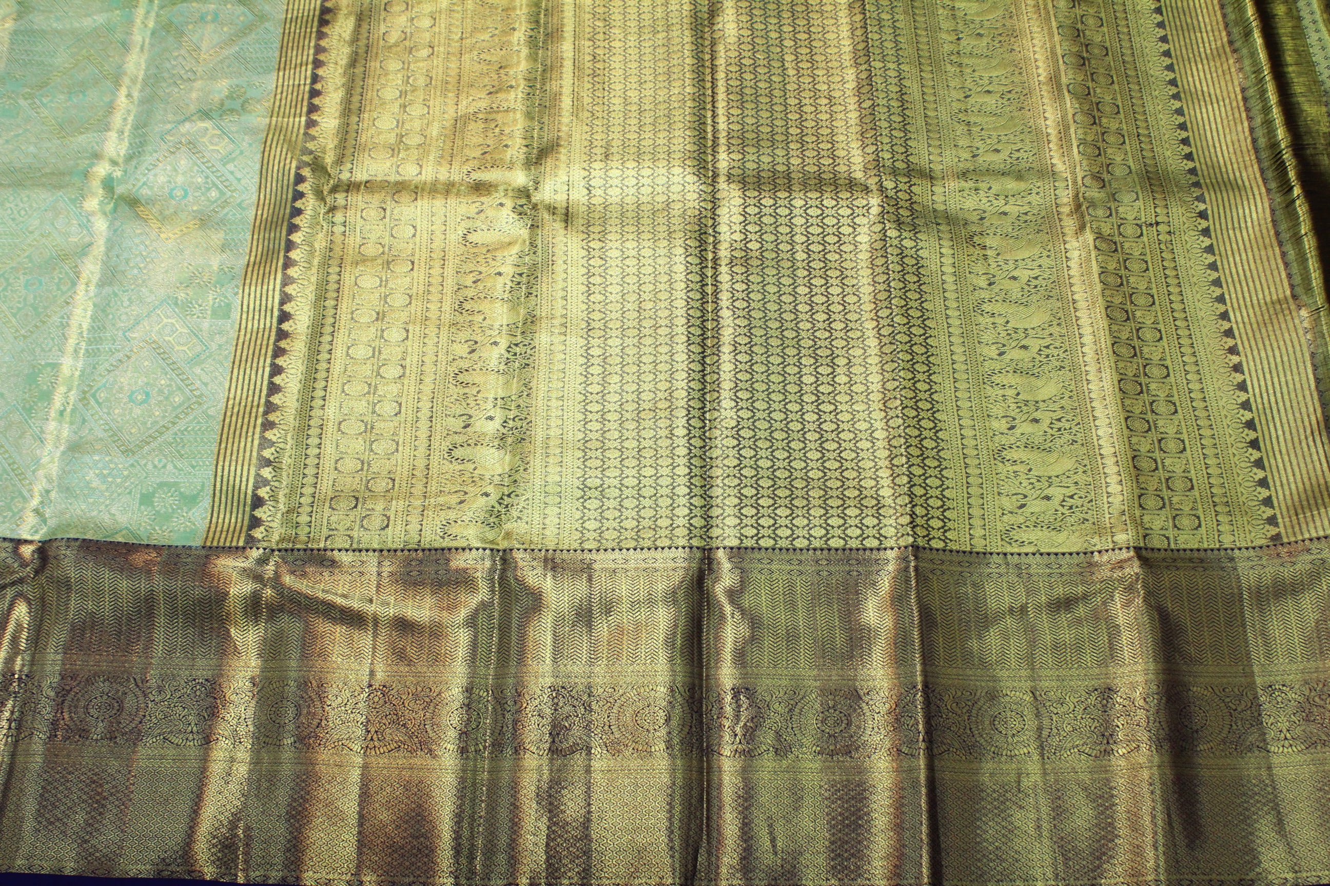 PISTA GREEN COLOUR SAREE
