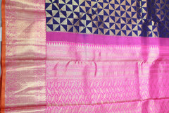 NAVY BLUE / PINK COLOUR SAREE