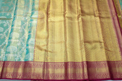 SEA GREEN / MERUN COLOUR SAREE