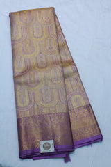 GOLD LEVENDER COLOR SAREE
