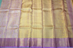 GOLD LEVENDER COLOR SAREE