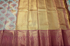 PISTA GREEN / PINK COLOUR SAREE