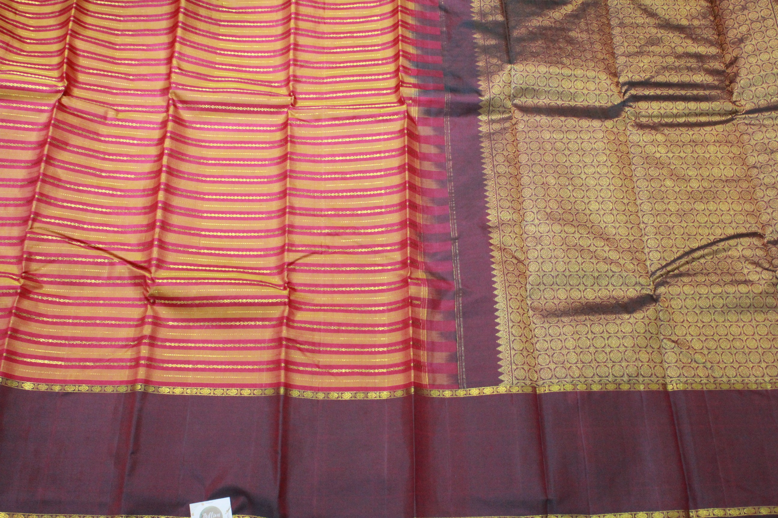 MUSTARD YELLOW COLOUR SAREE