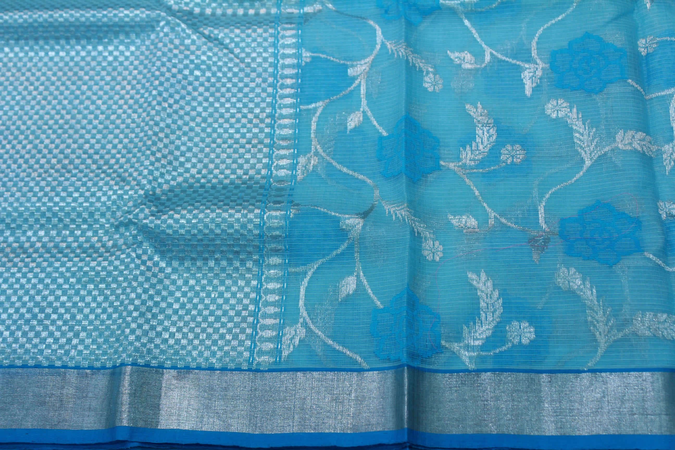 SKY BLUE  COLOUR SAREE