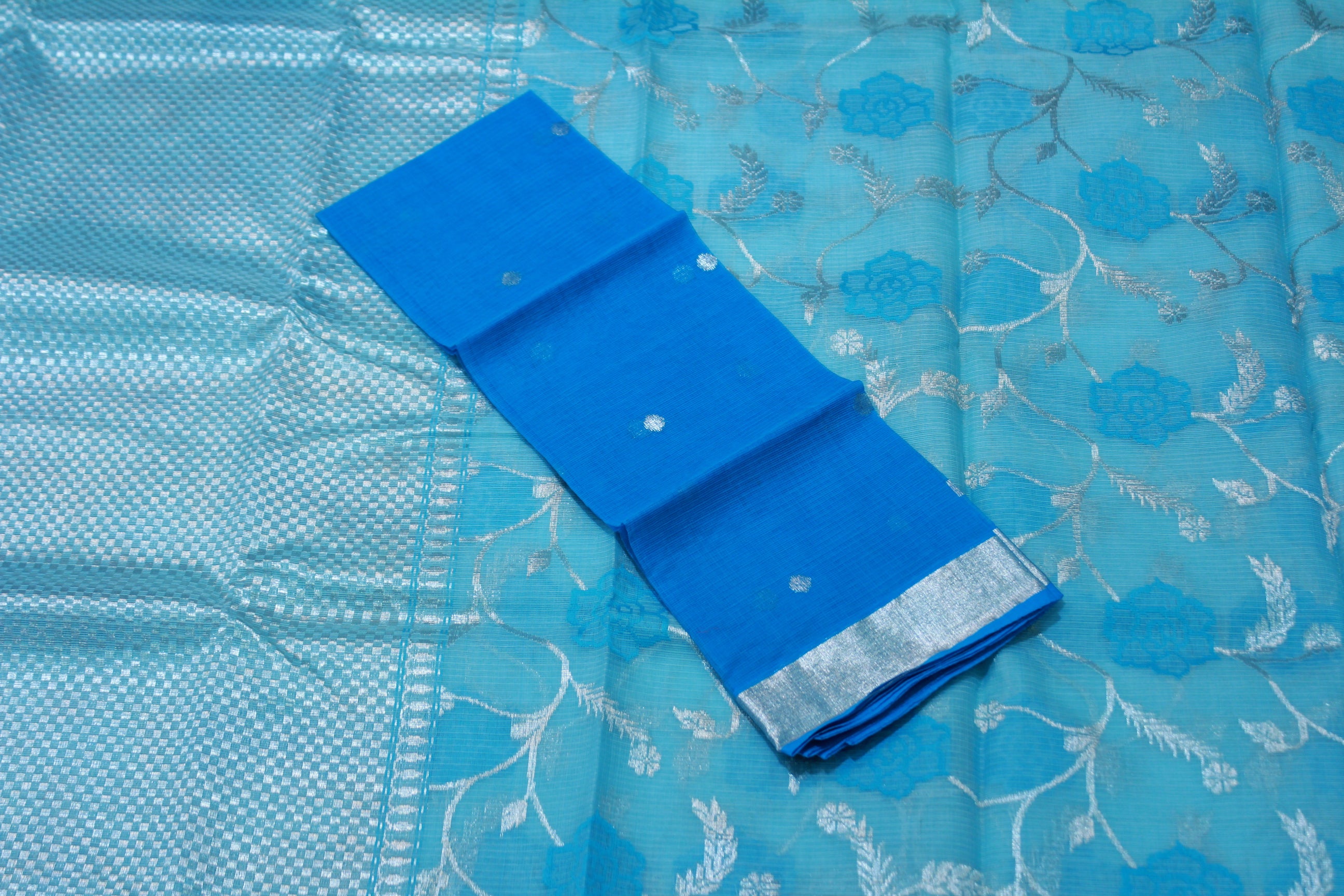 SKY BLUE  COLOUR SAREE