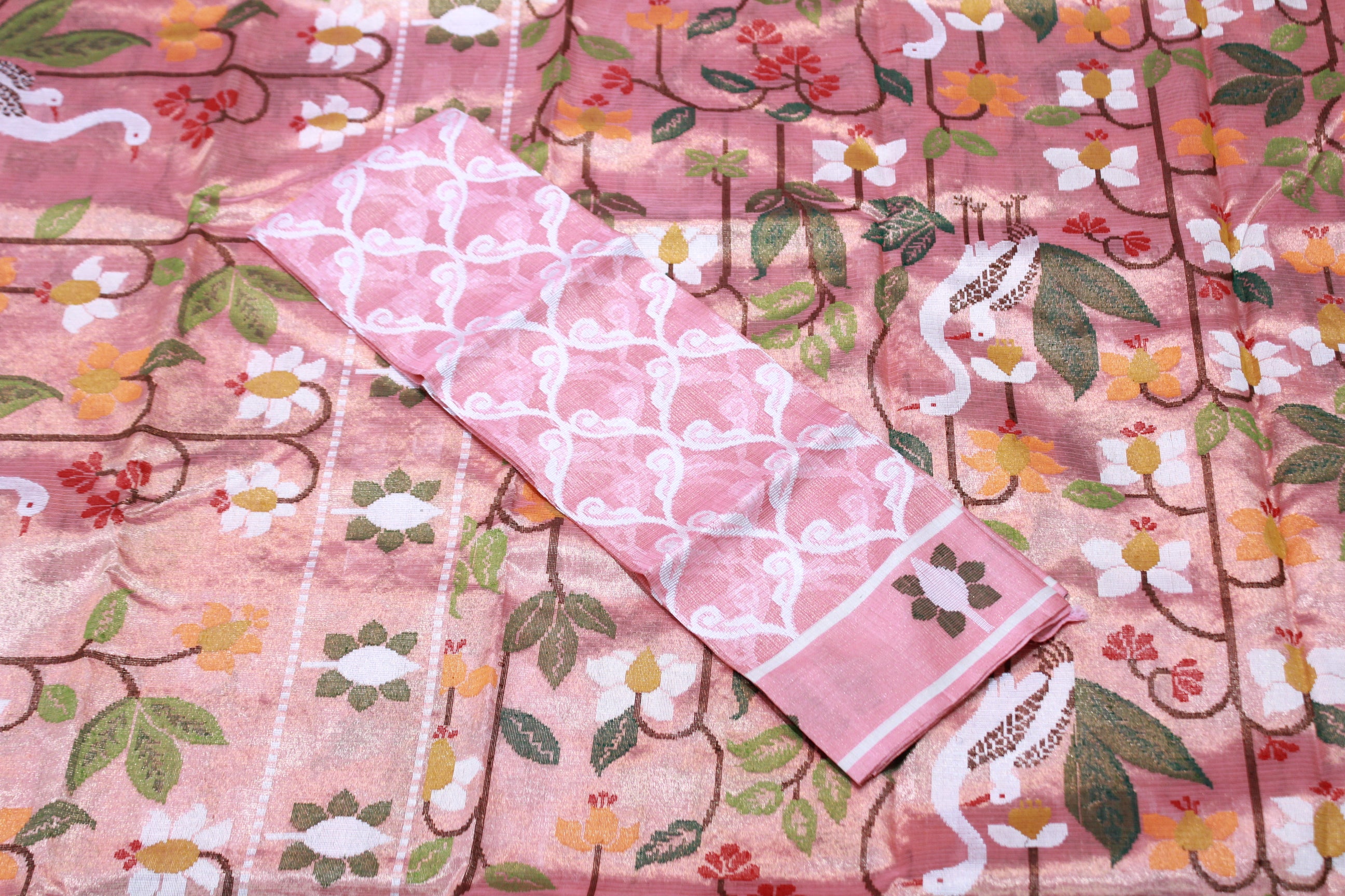 BABY PINK COLOUR SAREE