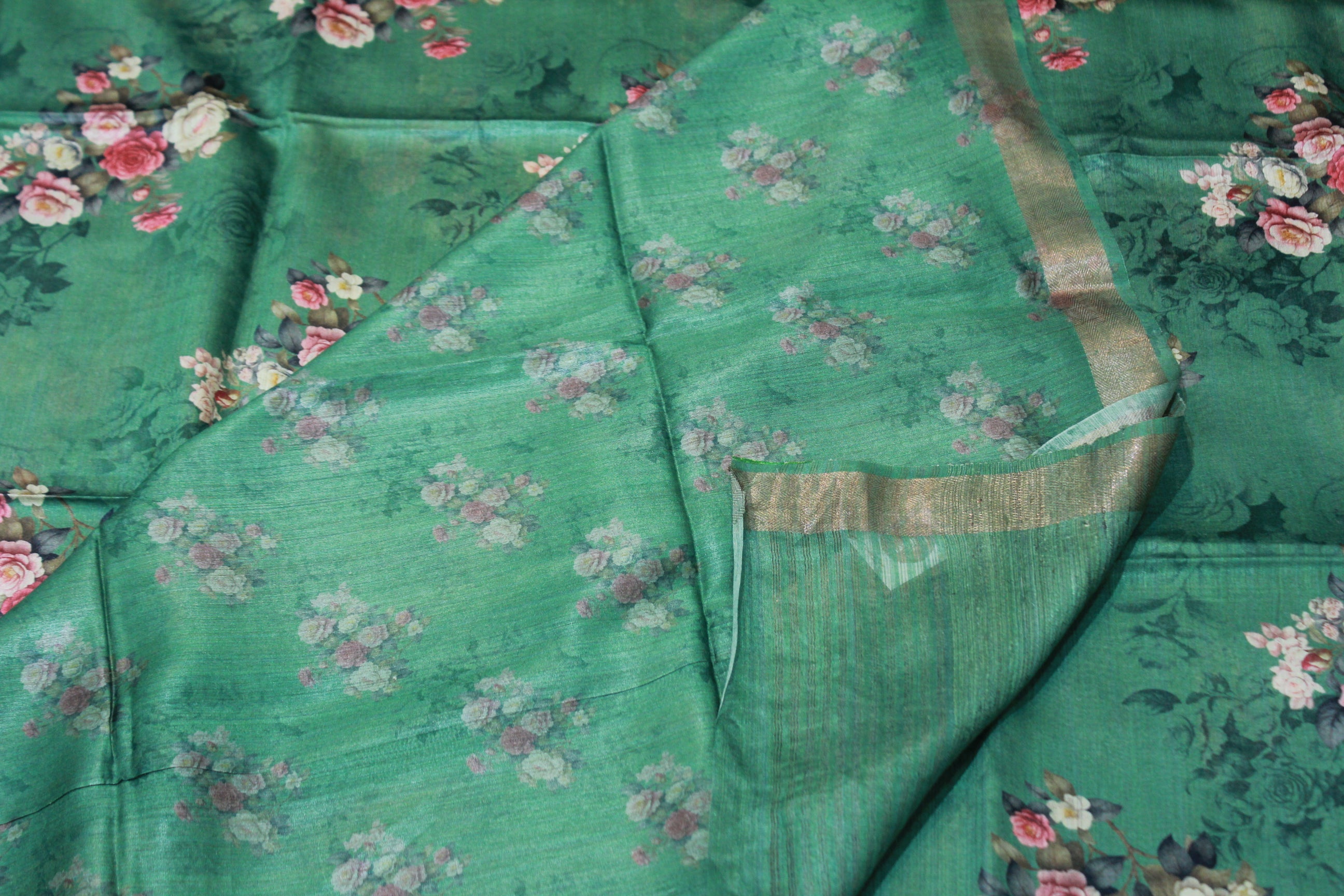 GREEN COLOUR SAREE
