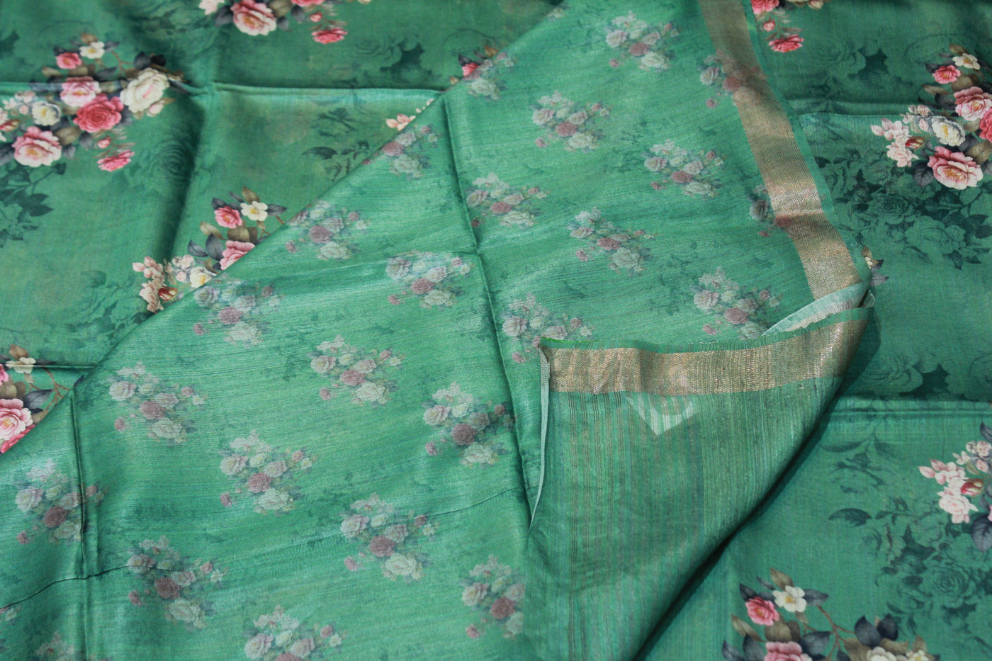 GREEN COLOUR SAREE