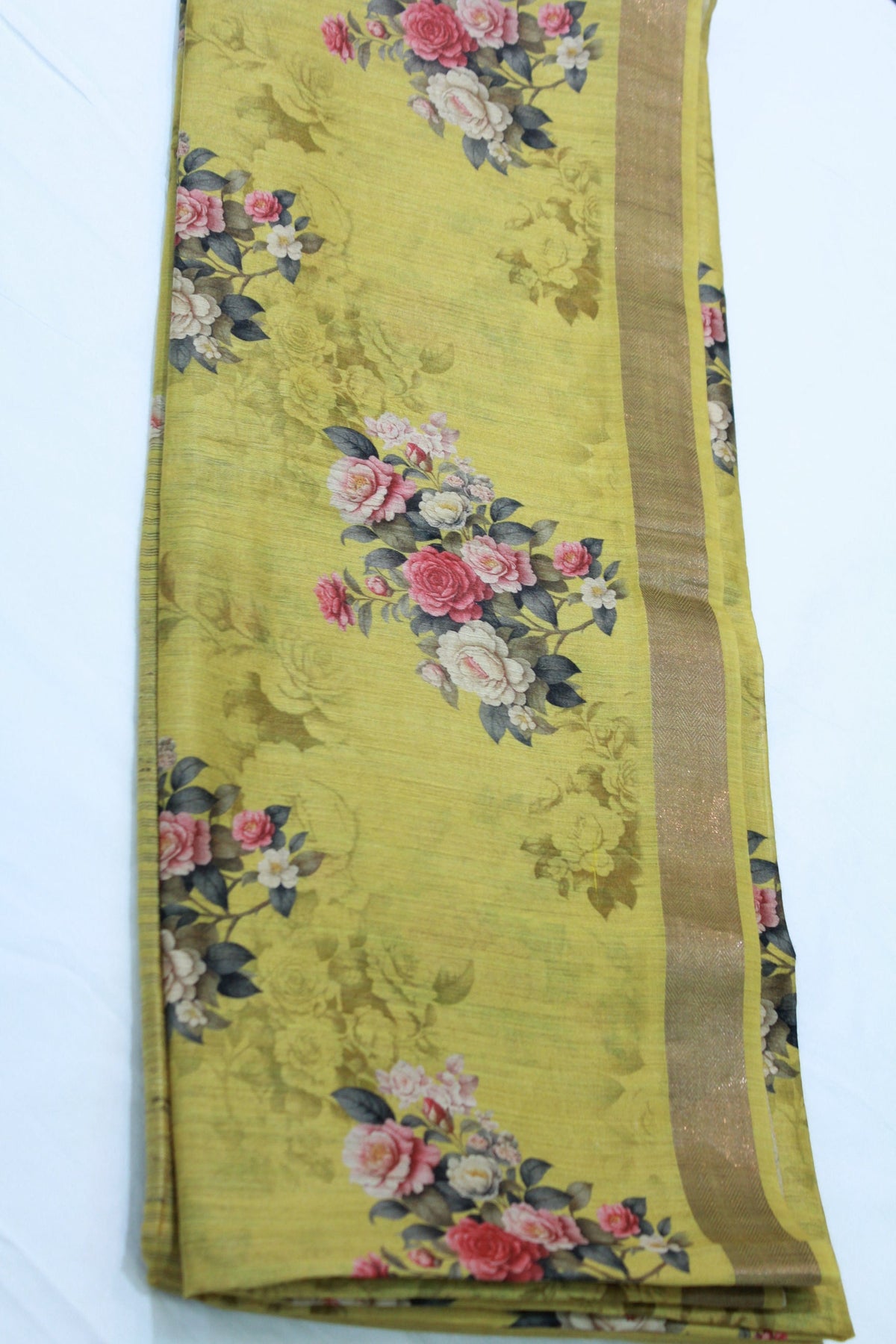 YELLOW COLOUR SAREE