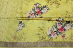YELLOW COLOUR SAREE