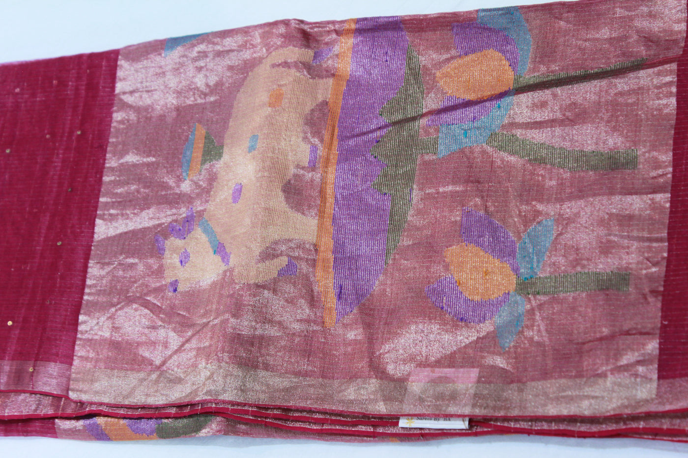 PINK COLOUR ORGANZA SAREE