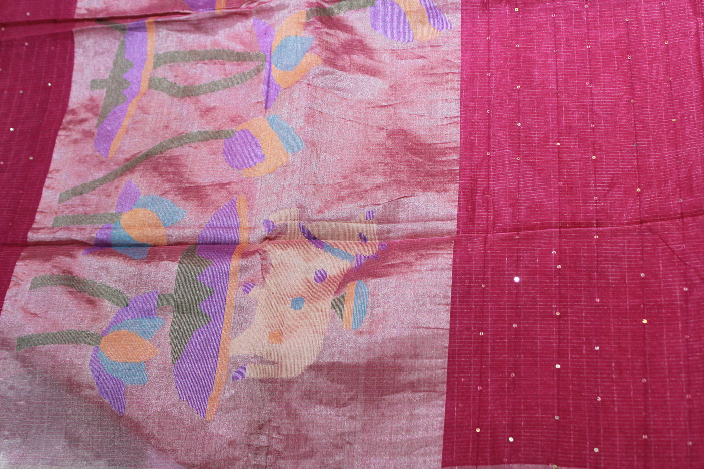 PINK COLOUR ORGANZA SAREE