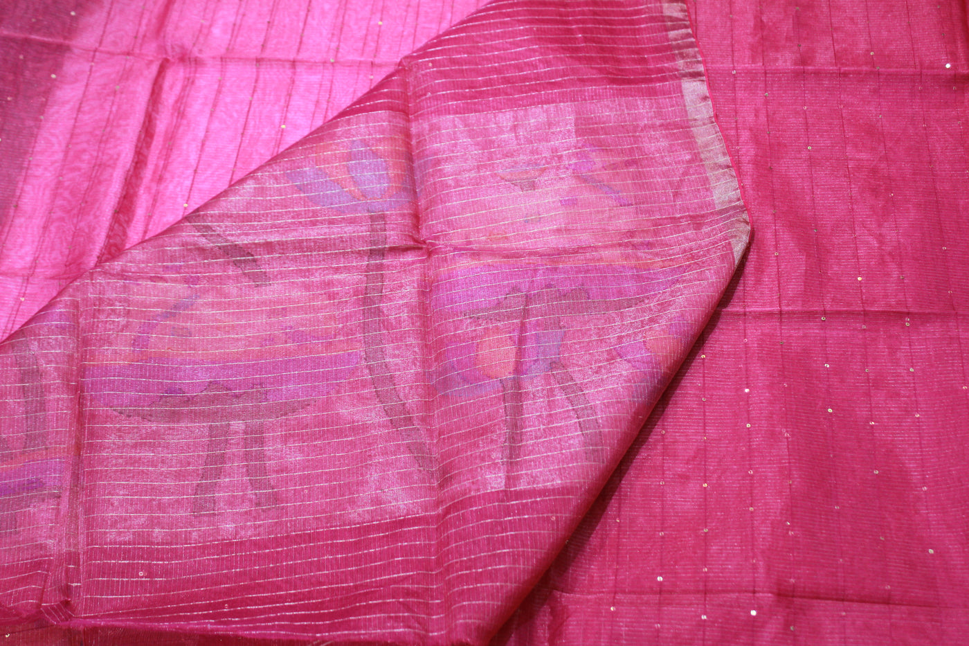 PINK COLOUR ORGANZA SAREE