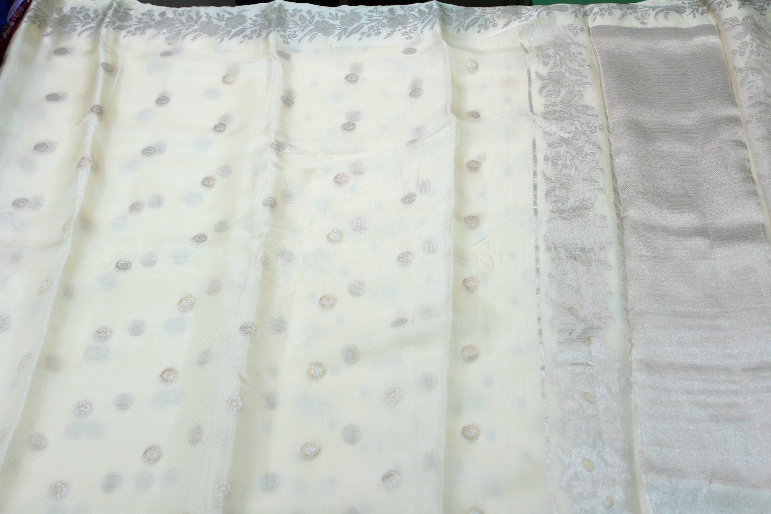 CREAM COLOUR SAREE