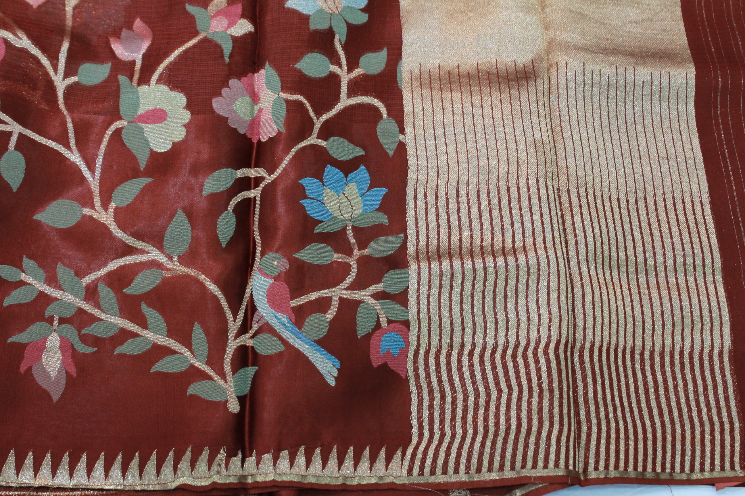 BROWN COLOUR SAREE