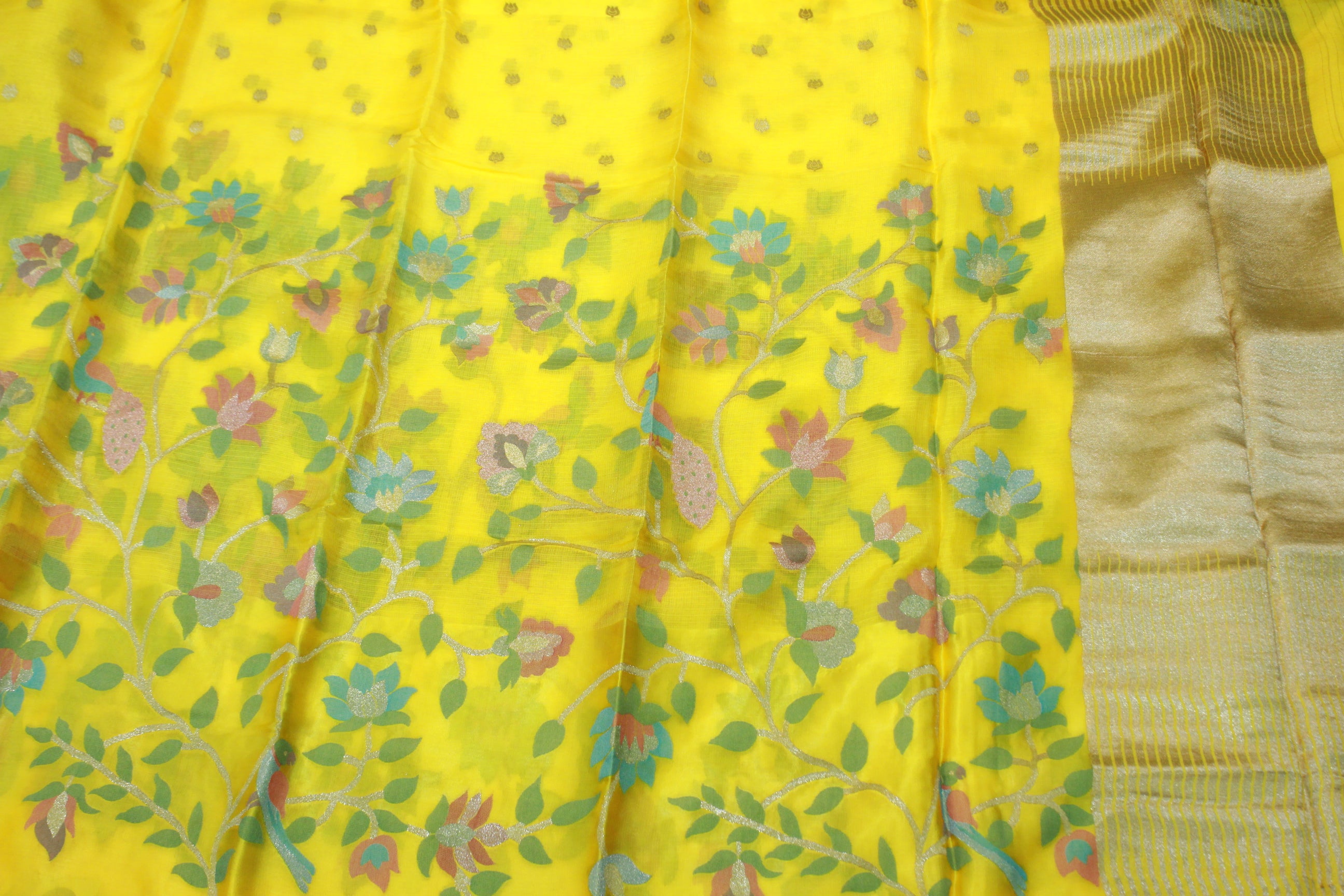 YELLOW COLOUR SAREE