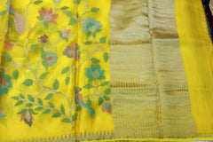 YELLOW COLOUR SAREE