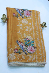YELLOW COLOUR SAREE