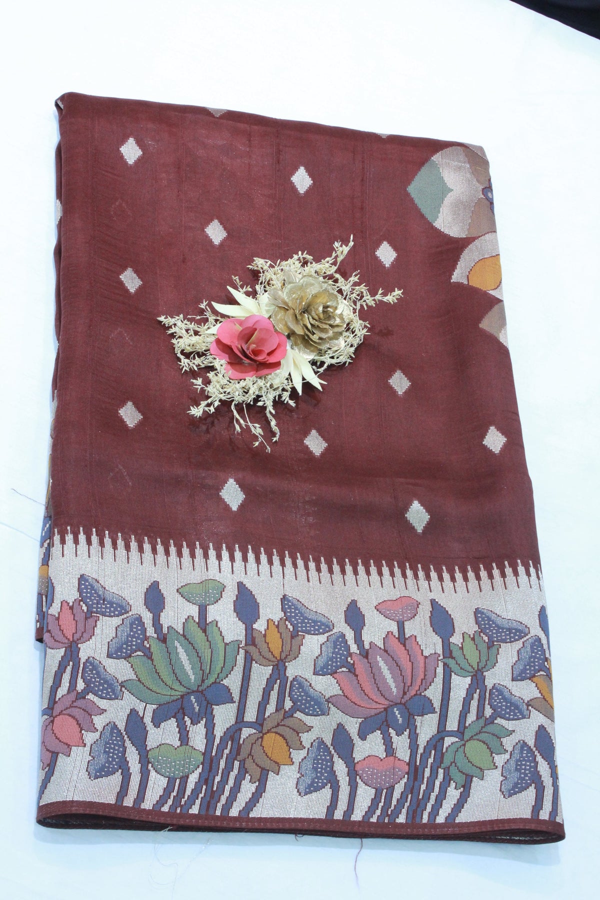 BROWN COLOUR SAREE