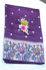 VOILET COLOUR SAREE