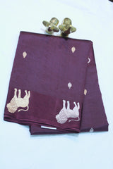 ONION  COLOUR BANARAS SAREE