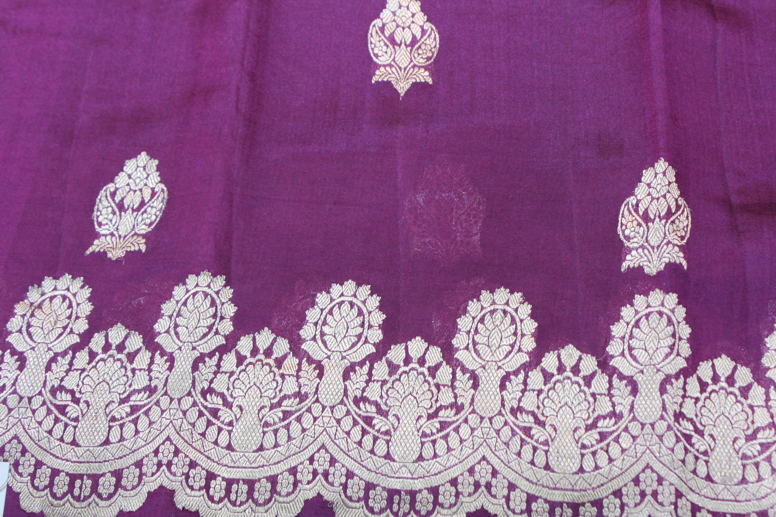 VOILET COLOUR BANARAS SAREE