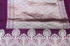 VOILET COLOUR BANARAS SAREE