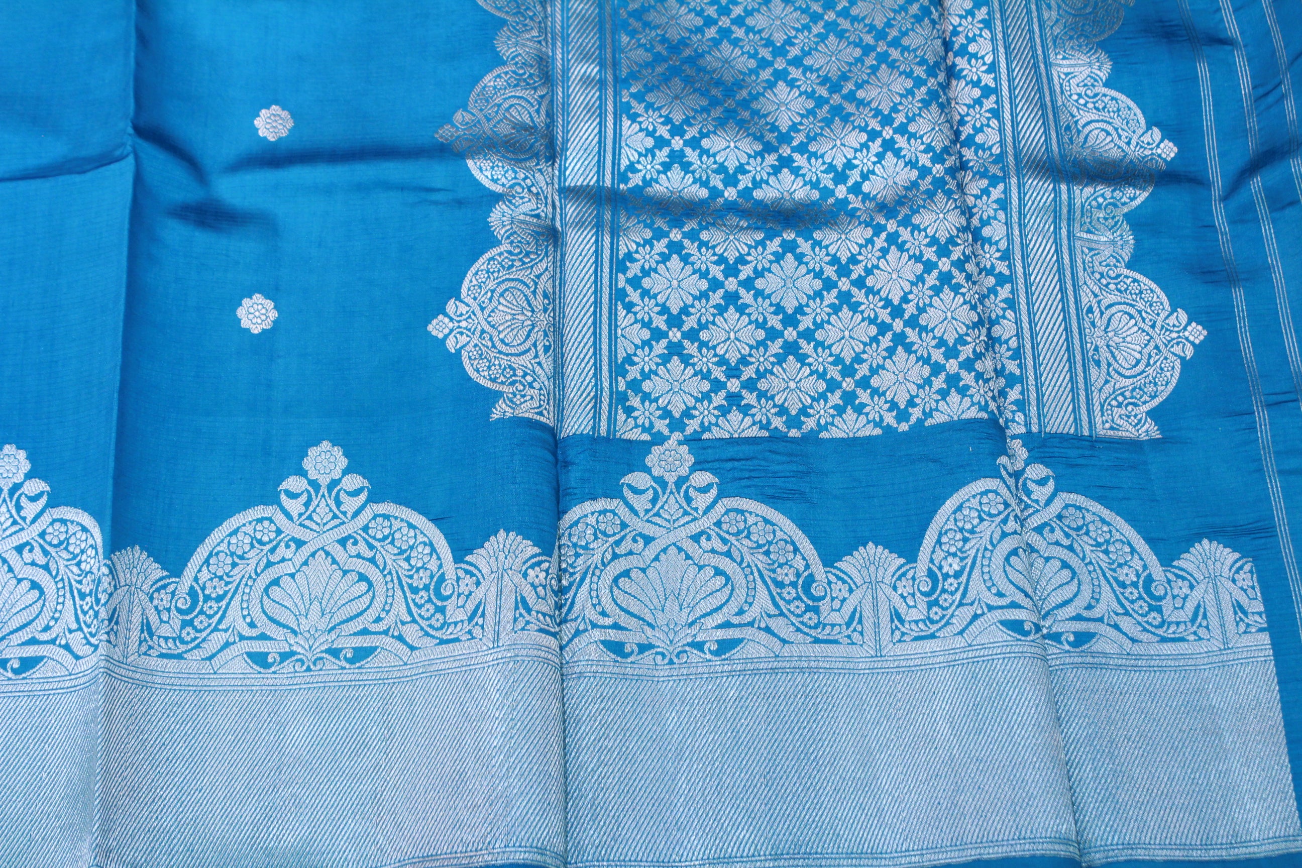 SKY BLUE COLOUR BANARAS SAREE