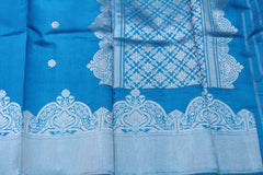 SKY BLUE COLOUR BANARAS SAREE