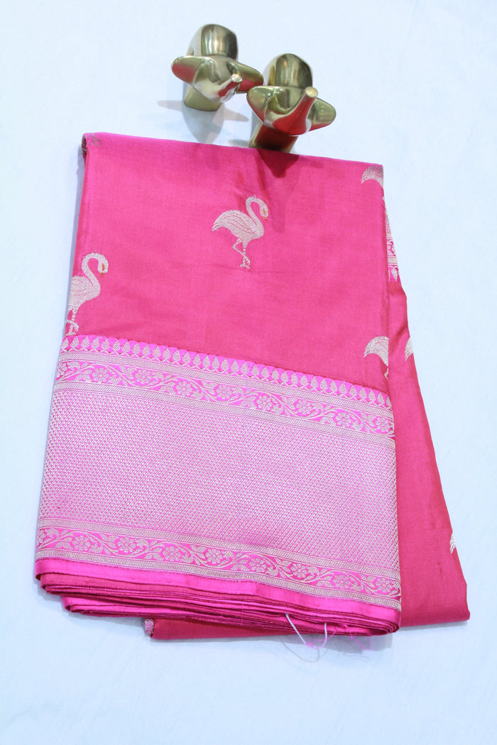 PINK COLOUR BANARAS SAREE
