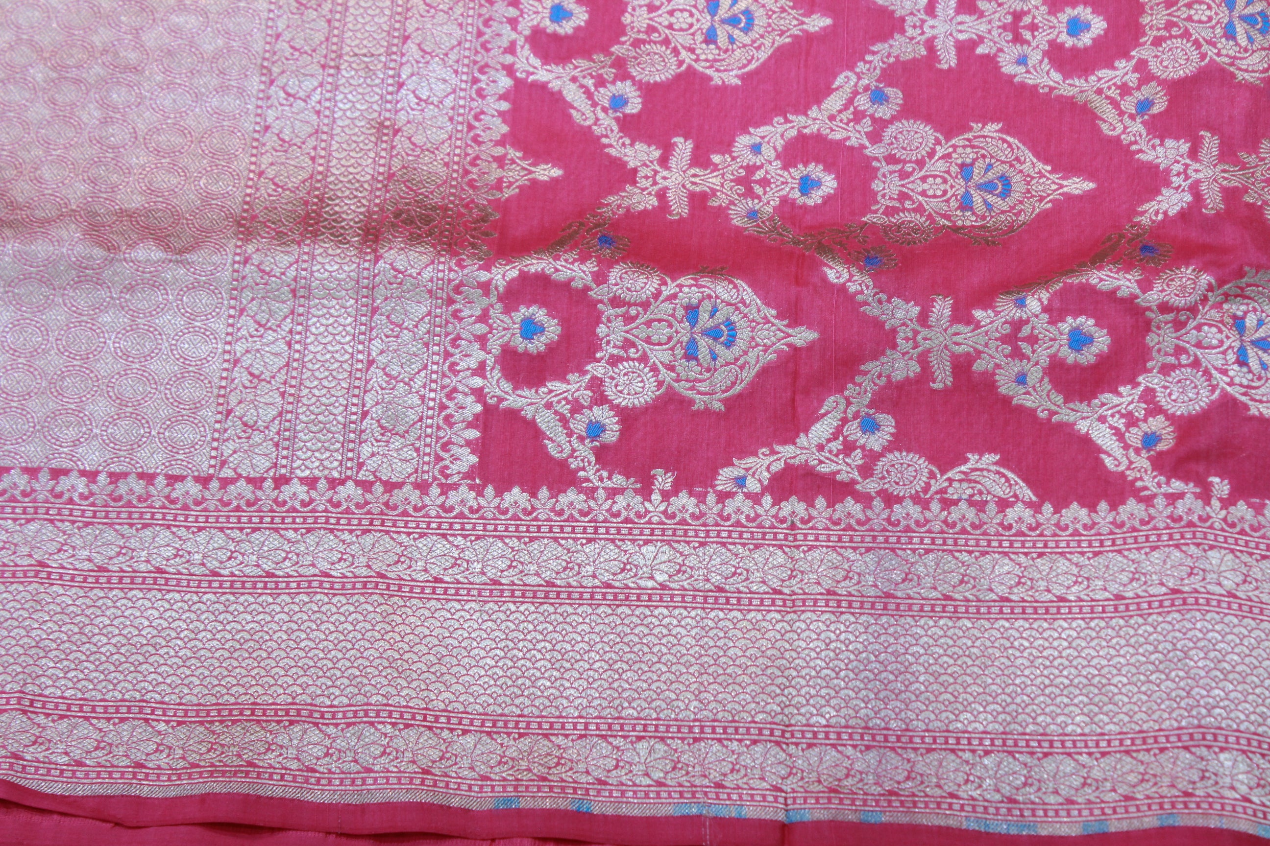 BABY PINK COLOUR BANARAS SAREE