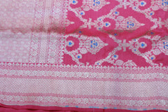 BABY PINK COLOUR BANARAS SAREE
