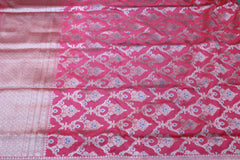 BABY PINK COLOUR BANARAS SAREE
