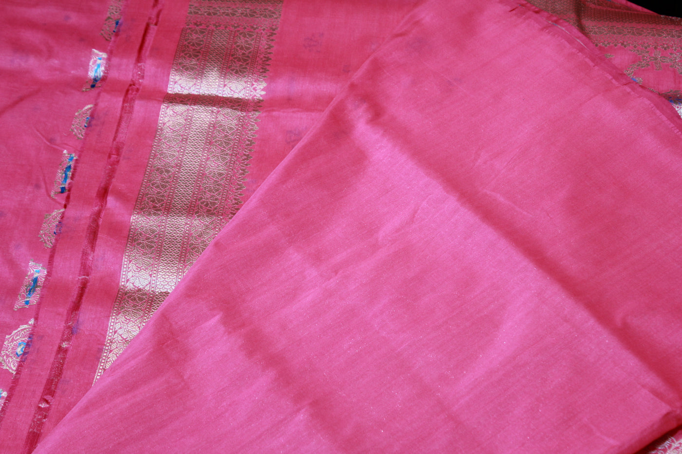 BABY PINK COLOUR BANARASI SAREE