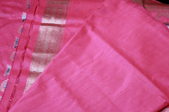 BABY PINK COLOUR BANARAS SAREE