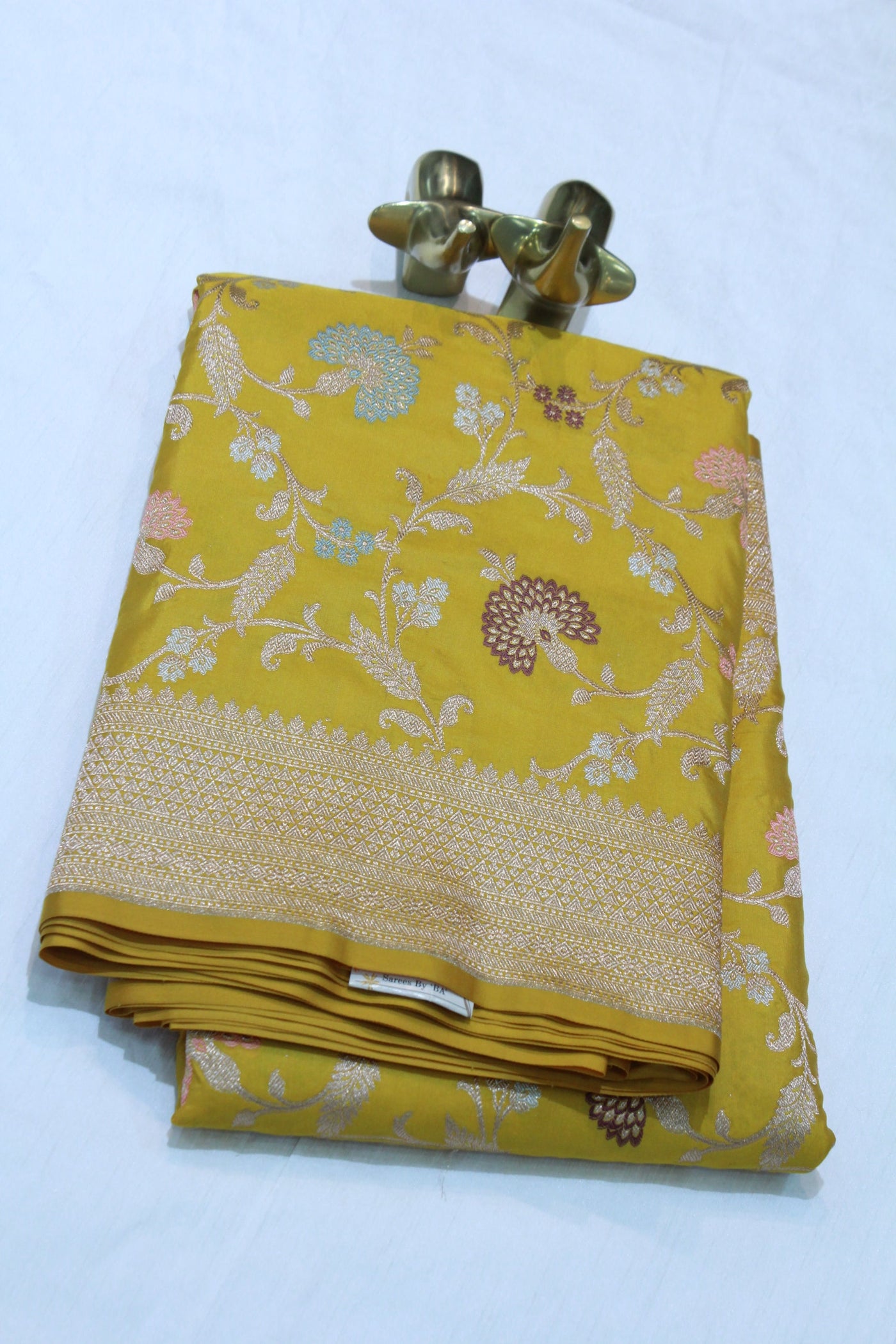 YELLOW BANARASI SAREE